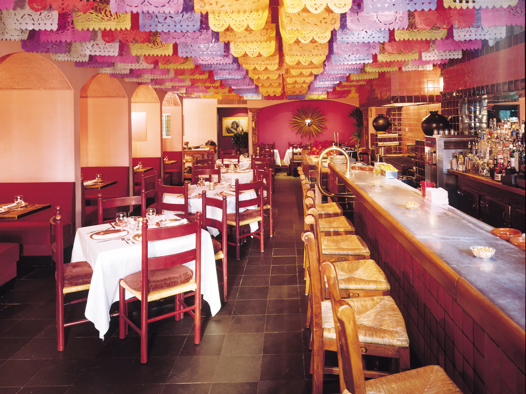 inside Rosa Mexicano in First Avenue, NY